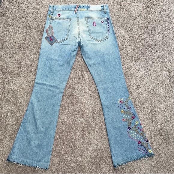 Elizabeth and James Textile Jimi Hendrix Flare Jea - Picture 3 of 13